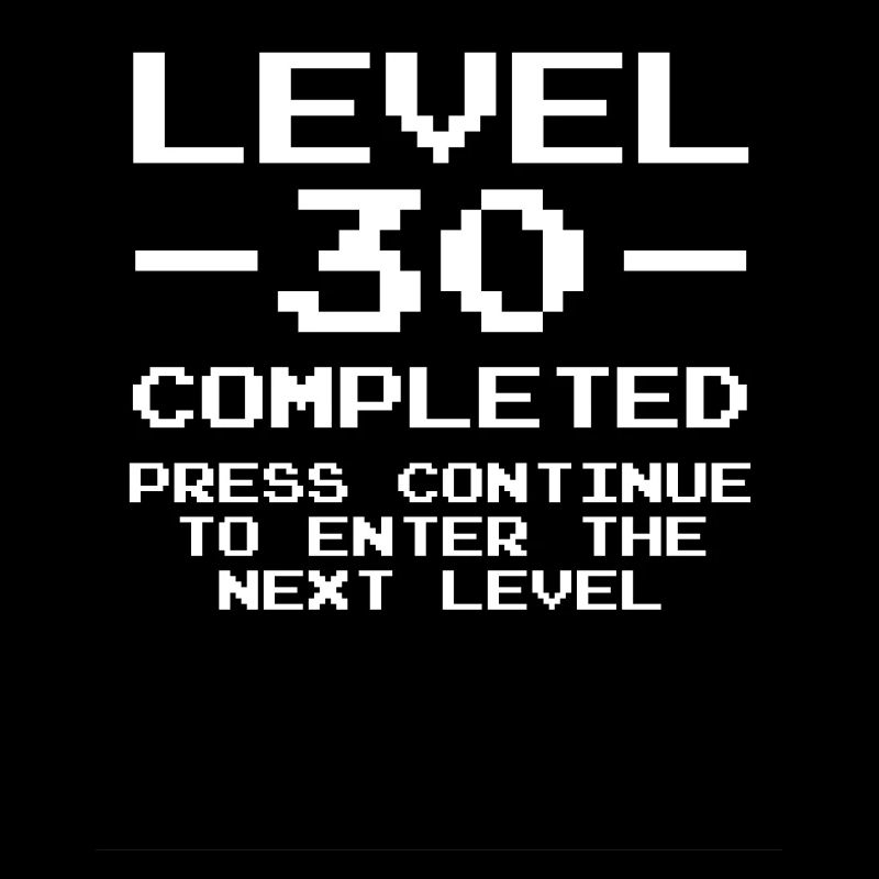 30 Geburtstag Gamer Level 30 complete Vintage