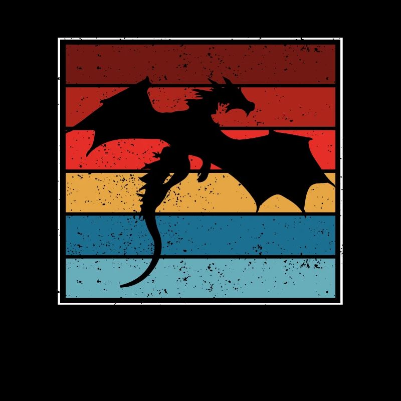 Drachen-silhouette