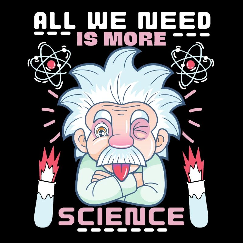 Wissenschaftler Spruch, Chemie, Physik Comic