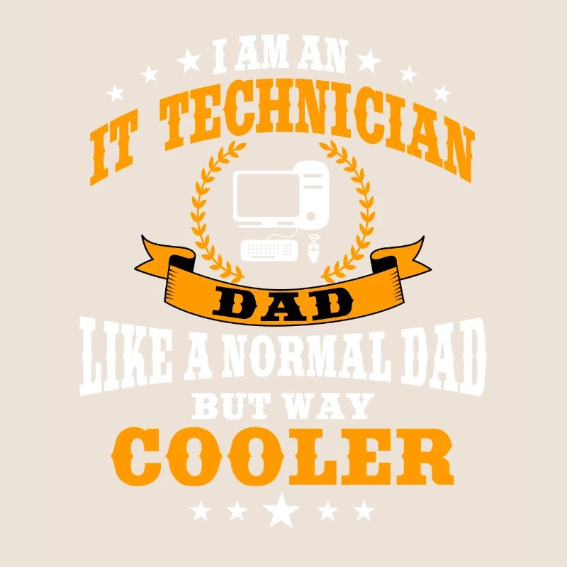 Lustiger IT Techniker Papa Vatertag
