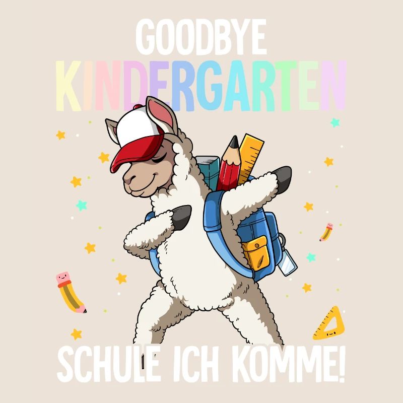 Goodbye Kindergarten Schule Ich Komme Einschulung