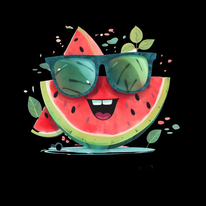 Pastèque drôle de fruit d’été Lunettes de soleil Famille