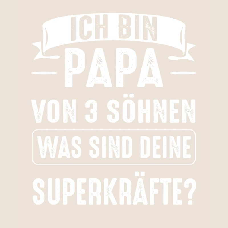 Papa 3 Söhne Vater Geschenk