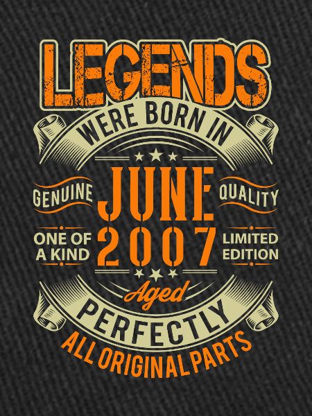 2007 June Birthday Legend
