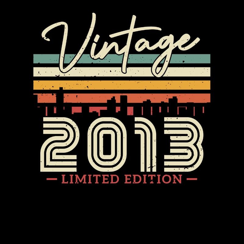 Vintage and retro birthday gift 2013