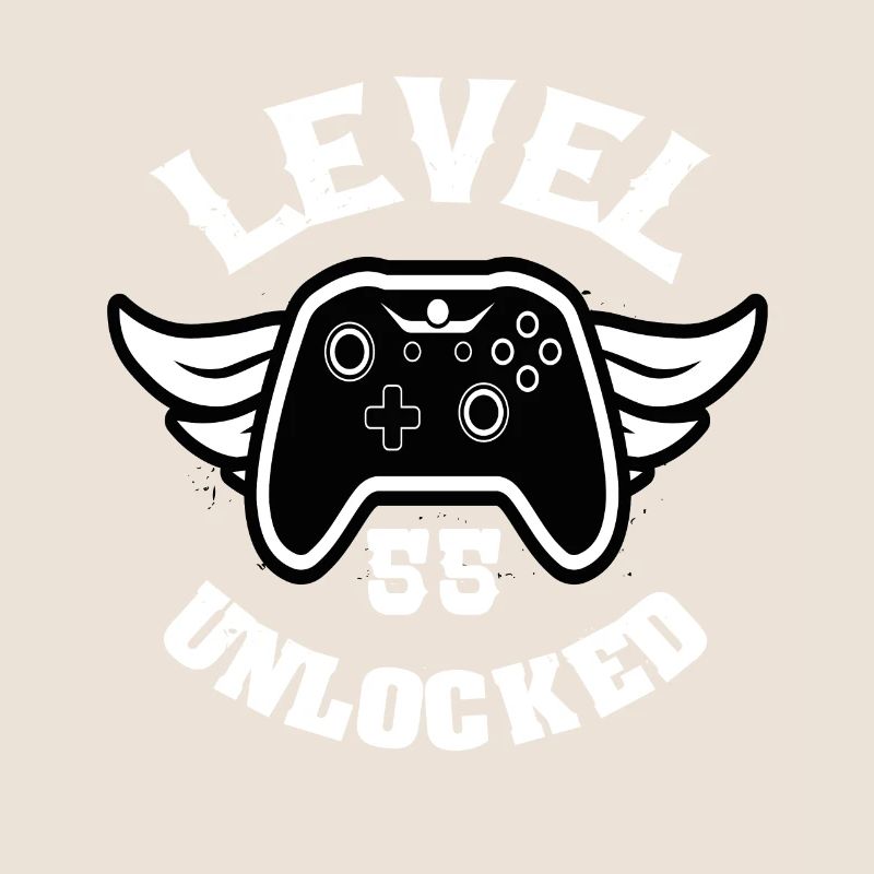 Level 55 Unlocked 55 Geburtstag