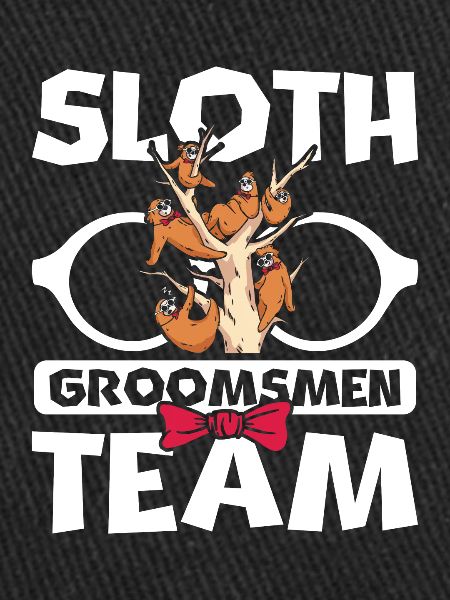 Sloth groomsmen team