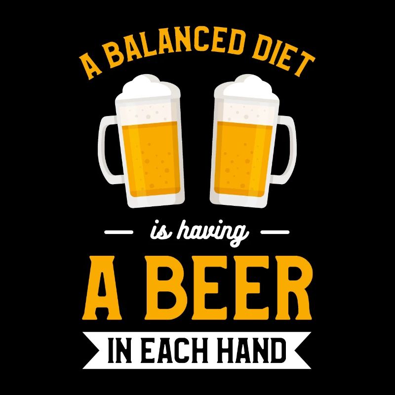 Une alimentation équilibrée, c’est avoir une bière dans chaque main