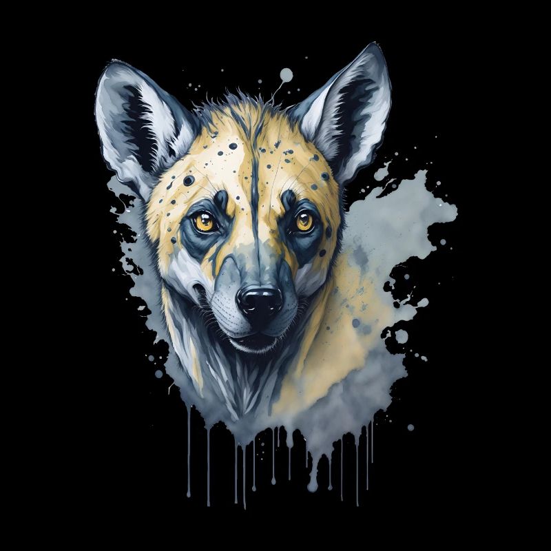 Aquarell Hyäne