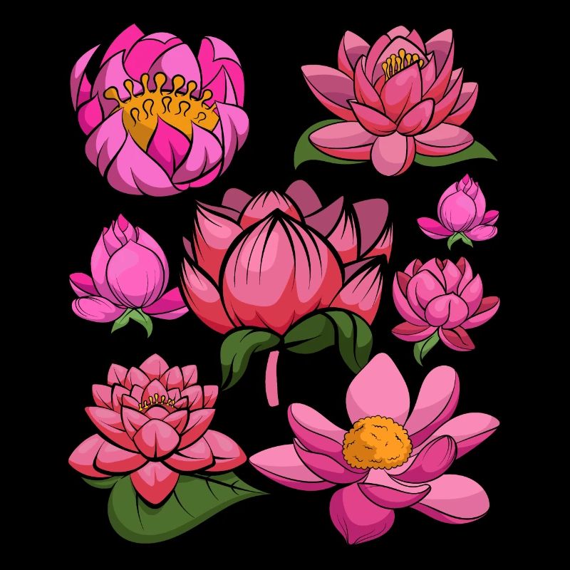 Jardin botanique Fleurs Lotus Cadeau Botanique