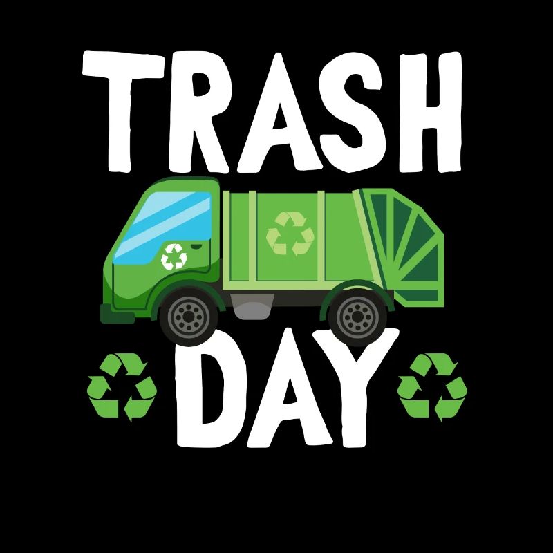 Garbage trucks, garbage day, garbage collection