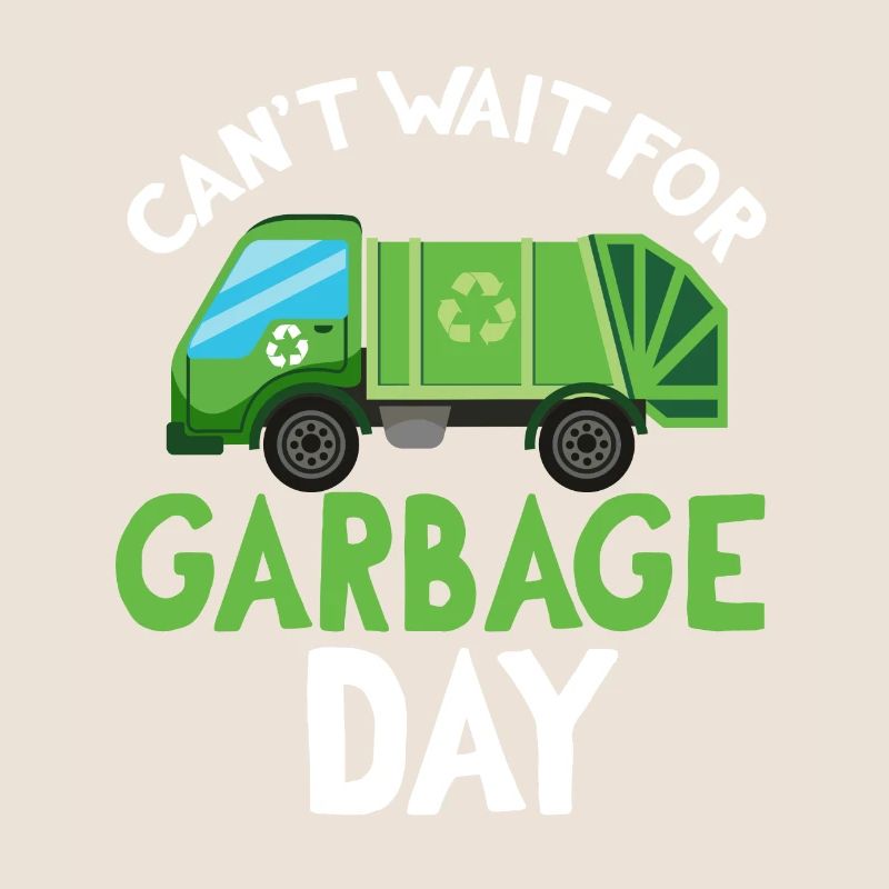 Garbage trucks, garbage day, garbage collection
