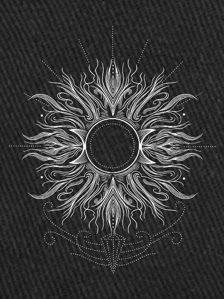 Midsummer Sun with Triple Moon