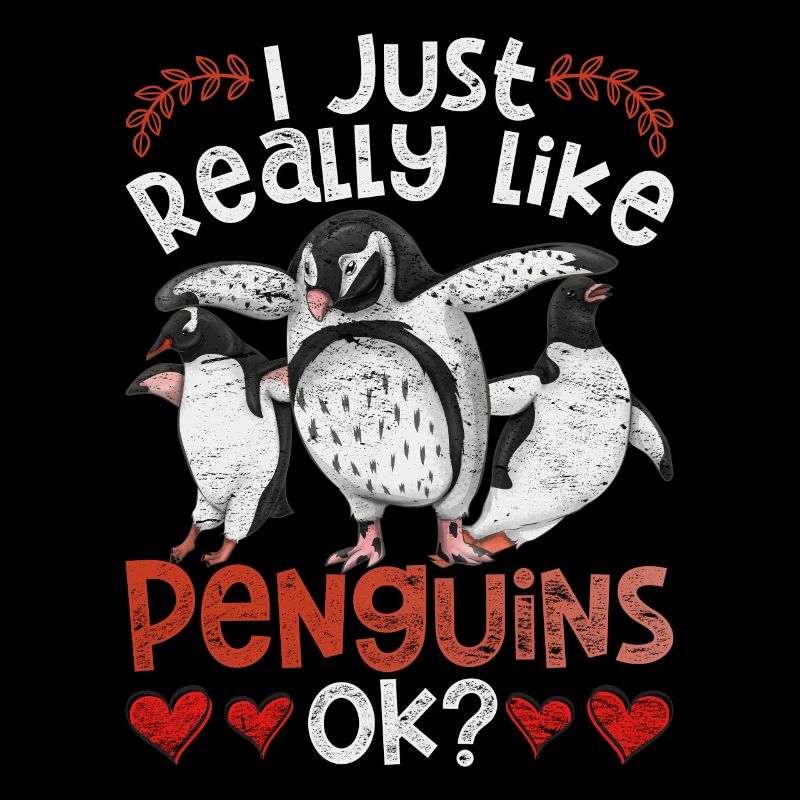 Nur ein Mädchen das Pinguine liebt Tier Pinguin