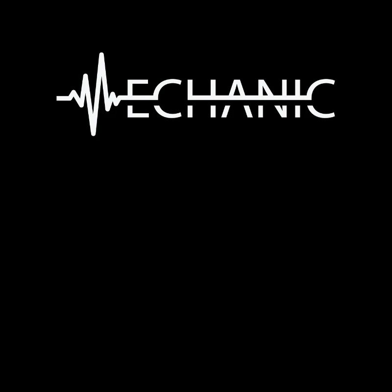 Mechanic Heartbeat Car Technician Workshop Garage