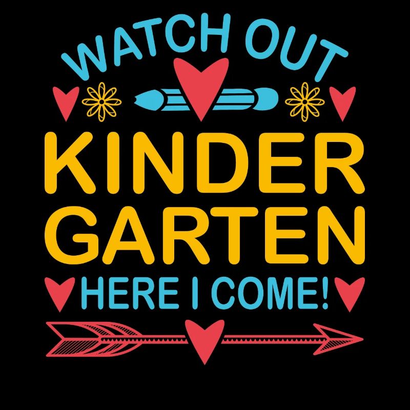 Kindergarten Kindergärtner Lehrer Regenbogenfarben