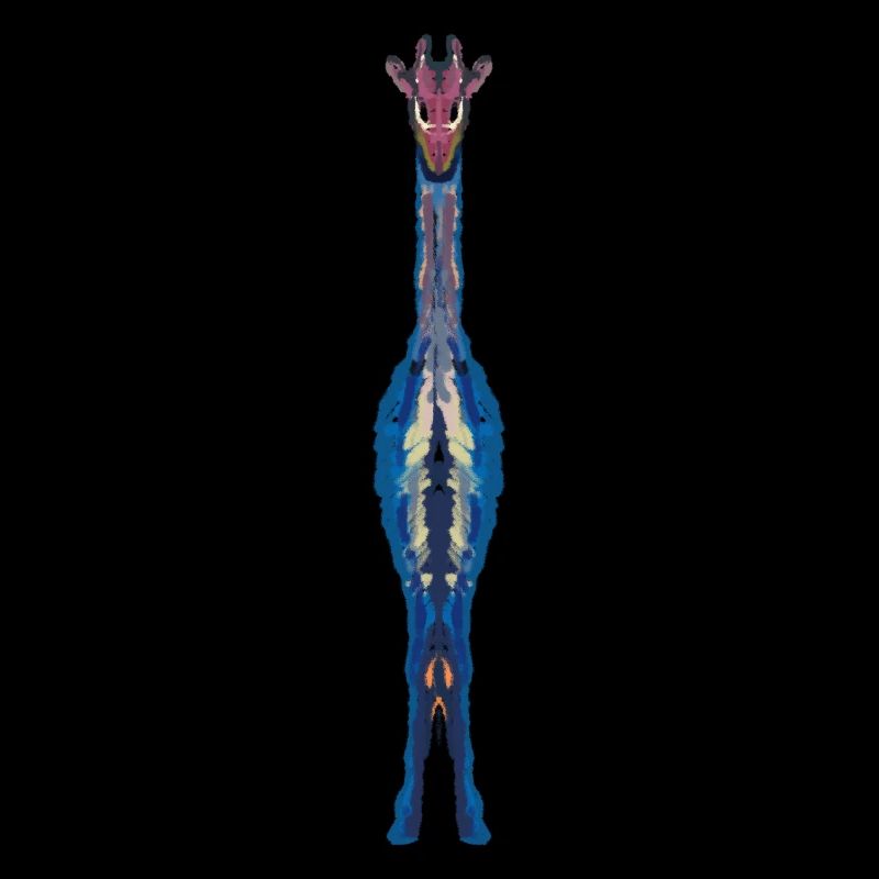 Girafe girafe colorée