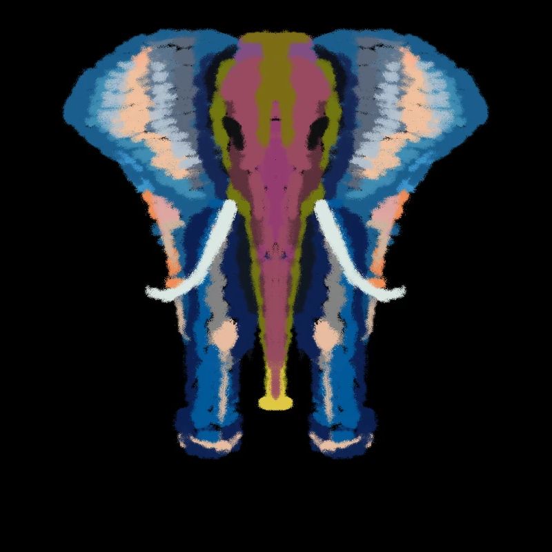 bunter Elefant