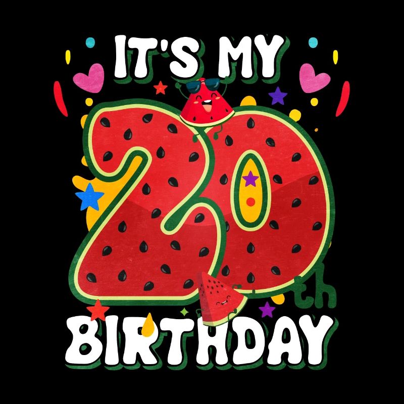 20e anniversaire Pastèque cadeau d’été