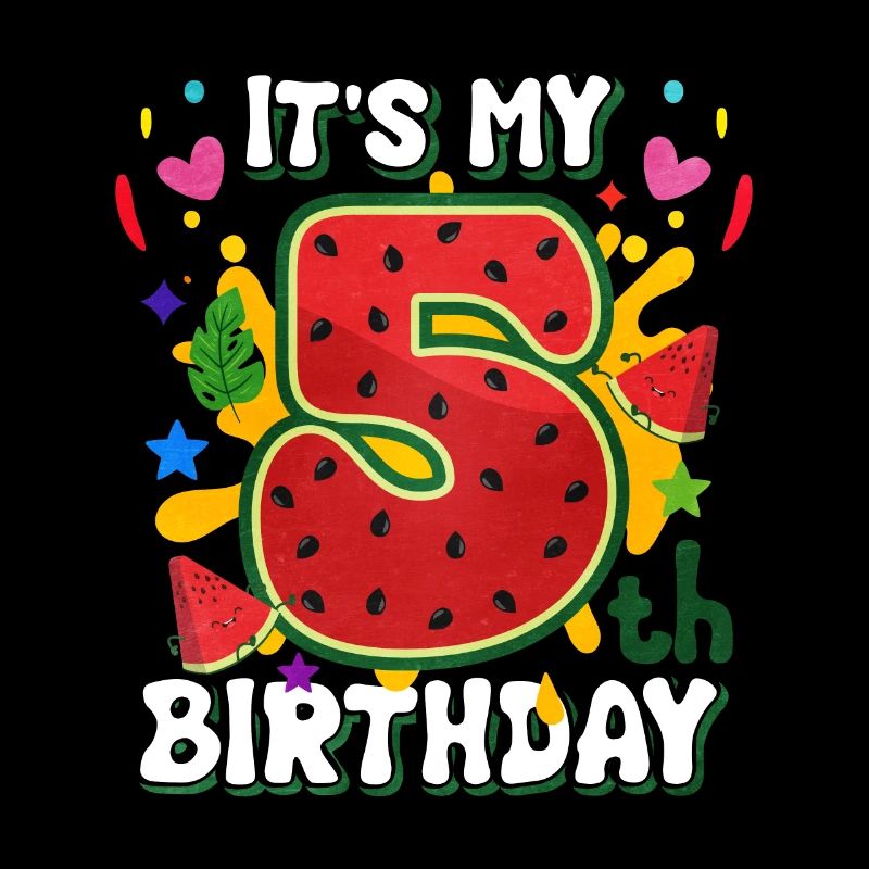 5ème anniversaire Pastèque cadeau d’été