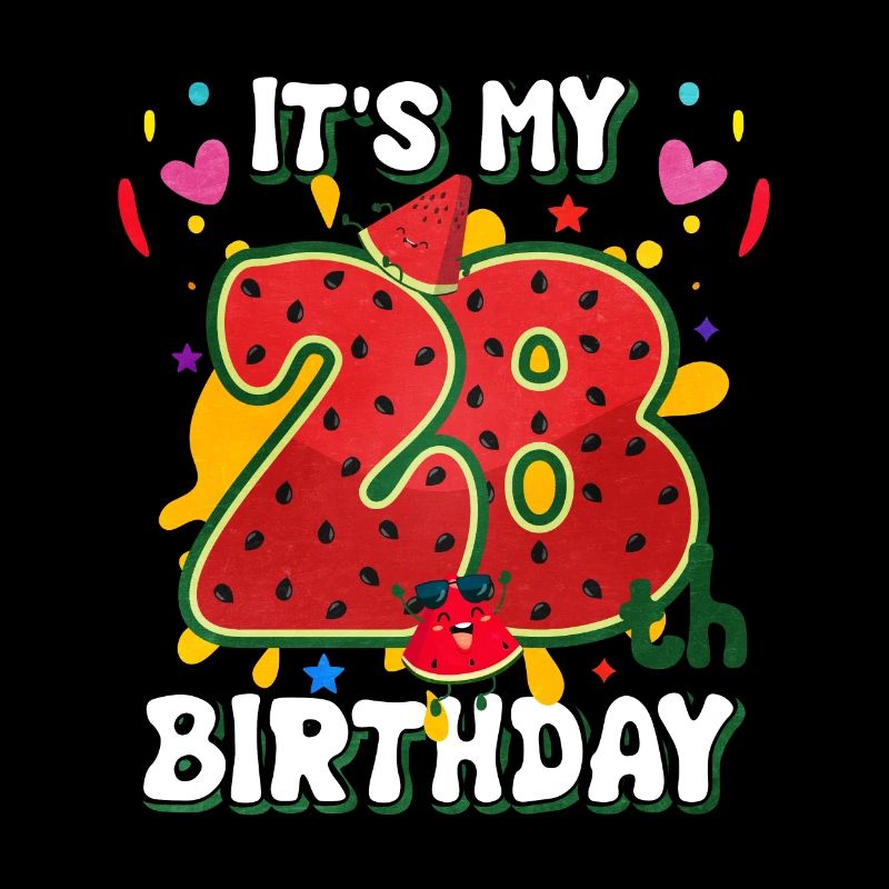 28e anniversaire Pastèque cadeau d’été
