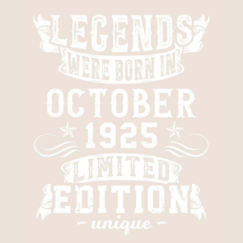 Date de naissance: Octobre 1925 année, Edition limitée
