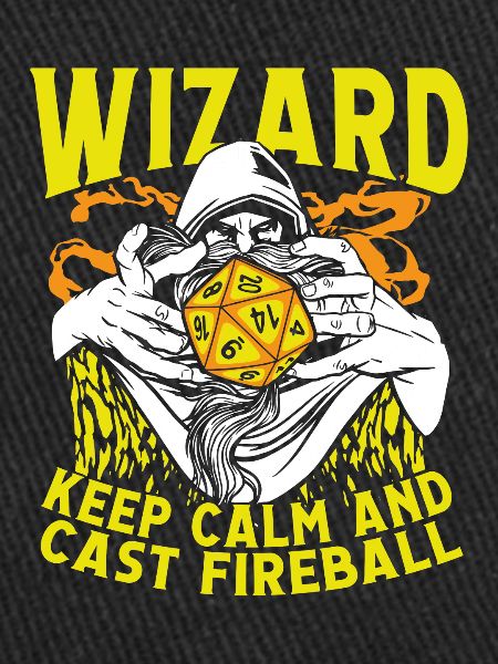 Wizard casts fireball