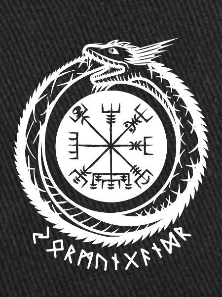 Jörmungandr with Viking compass