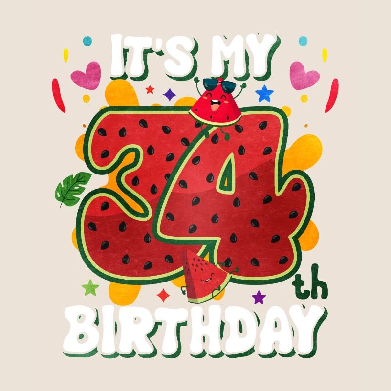 34e anniversaire Pastèque