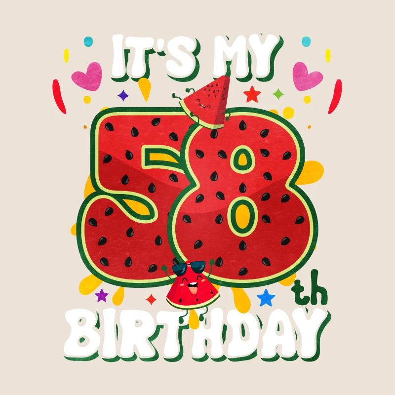 58e anniversaire Pastèque