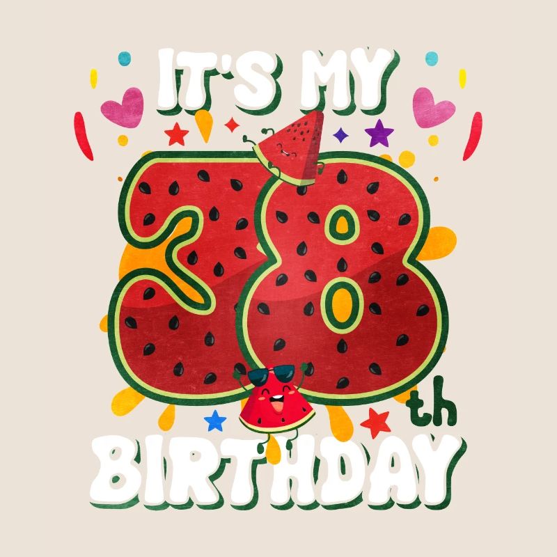 38e anniversaire Pastèque