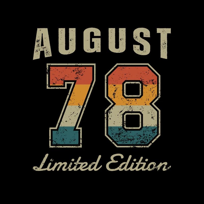 Geburtstag: August 1978 - Limited Edition Retro
