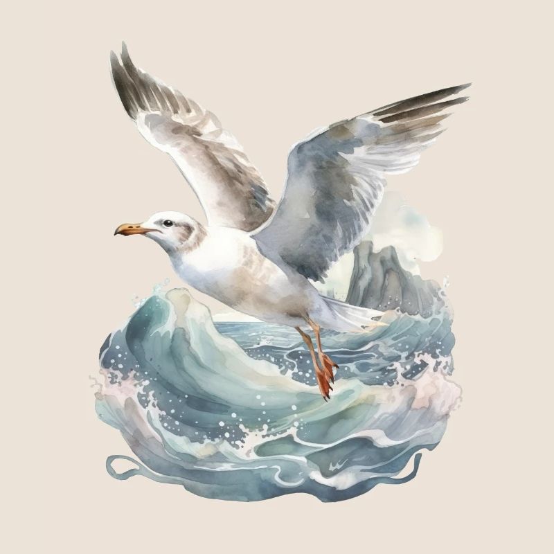 realistic seagull