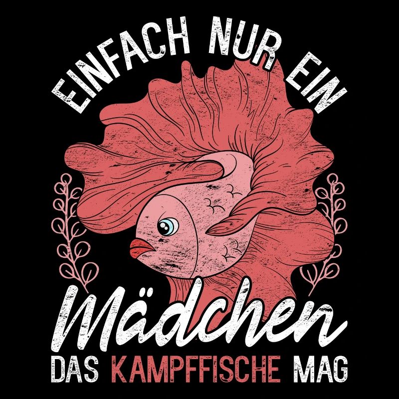 Einfach nur ein Mädchen das Kampffische mag