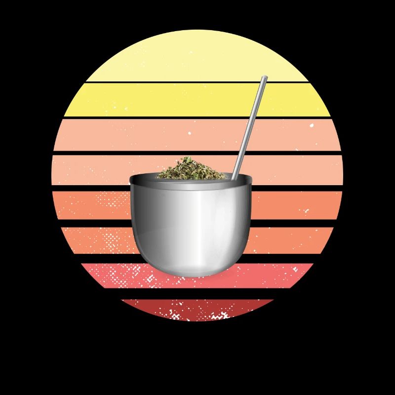 Retro Bombilla and Gourd Yerba Mate Tea