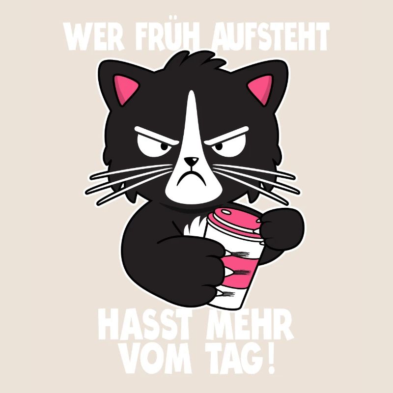 Morgenmuffel Langschläfer Büro Humor Geschenk