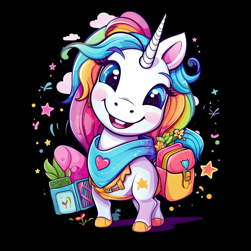 Einhorn Schulkind Einschulung Mädchen Geschenk