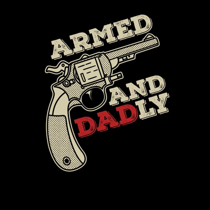 Bewaffnet und väterlich Lustige väterliche Väter