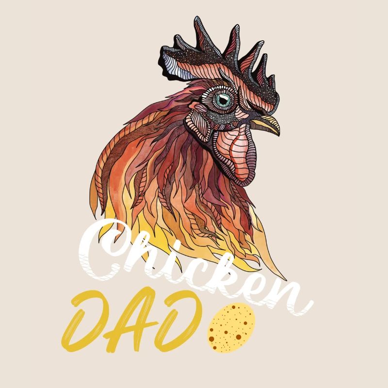 chicken dad funny chickens slogan rooster chicken daddy