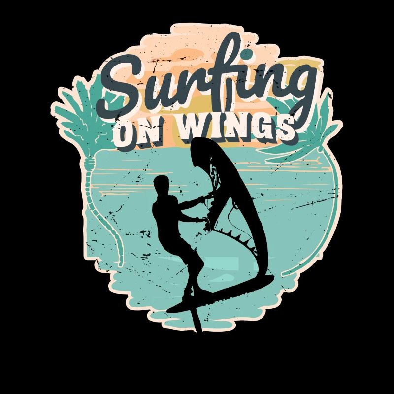 Surfing on Wings Hydrofoil Wingfoil Wingfoiling