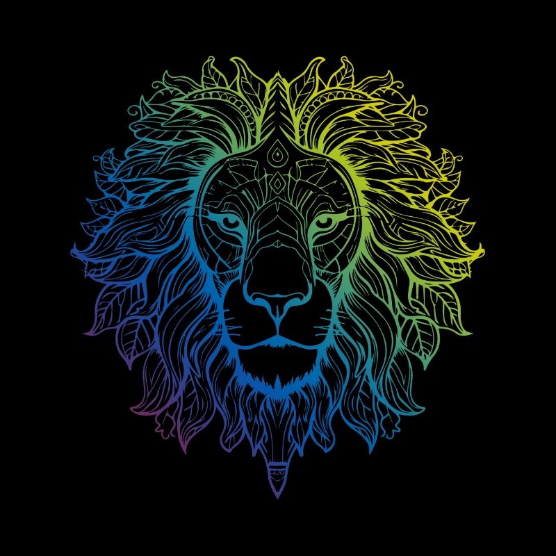 Löwe Mandala Boho