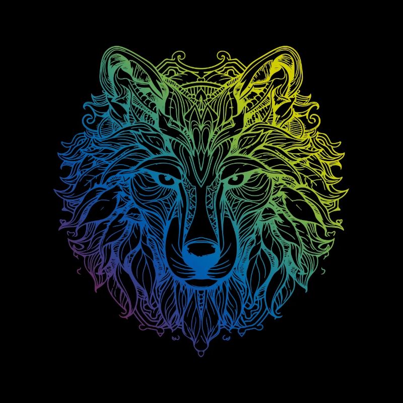 Wolf Mandala Boho