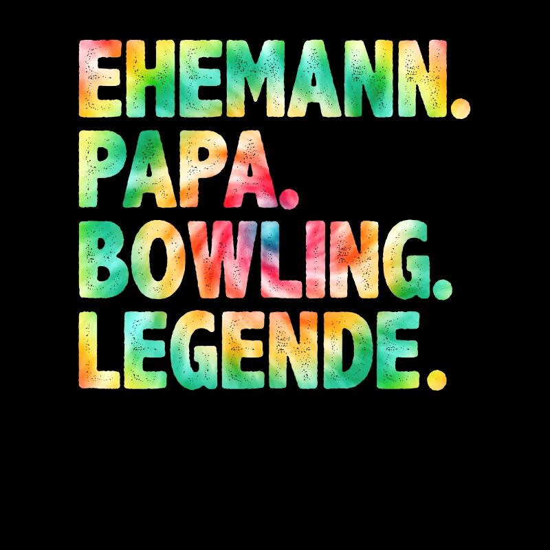 Ehemann Papa Bowling Legende Bowling Shirt