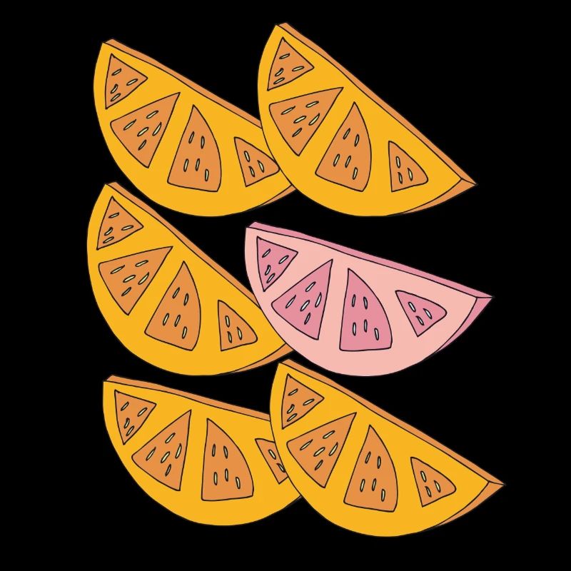 orangen schnitze 6fach