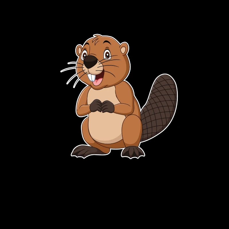 Tiere Bieber Biebern Geschenk