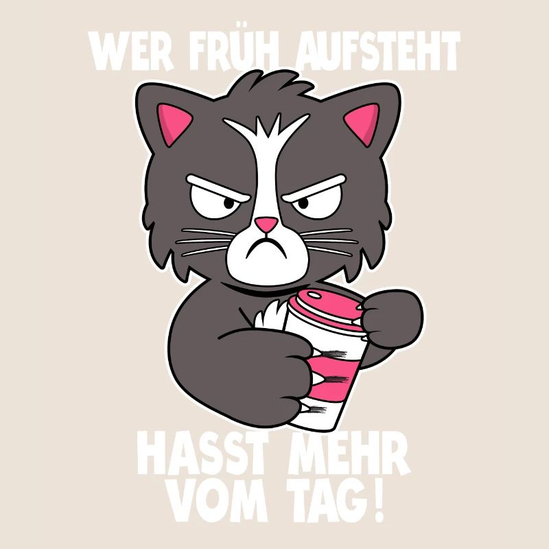 Morgenmuffel Langschläfer Büro Humor Geschenk