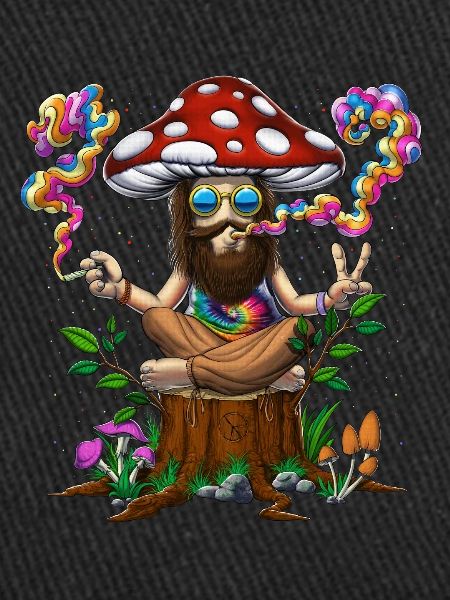 Tie-Dye Hippie Champignon