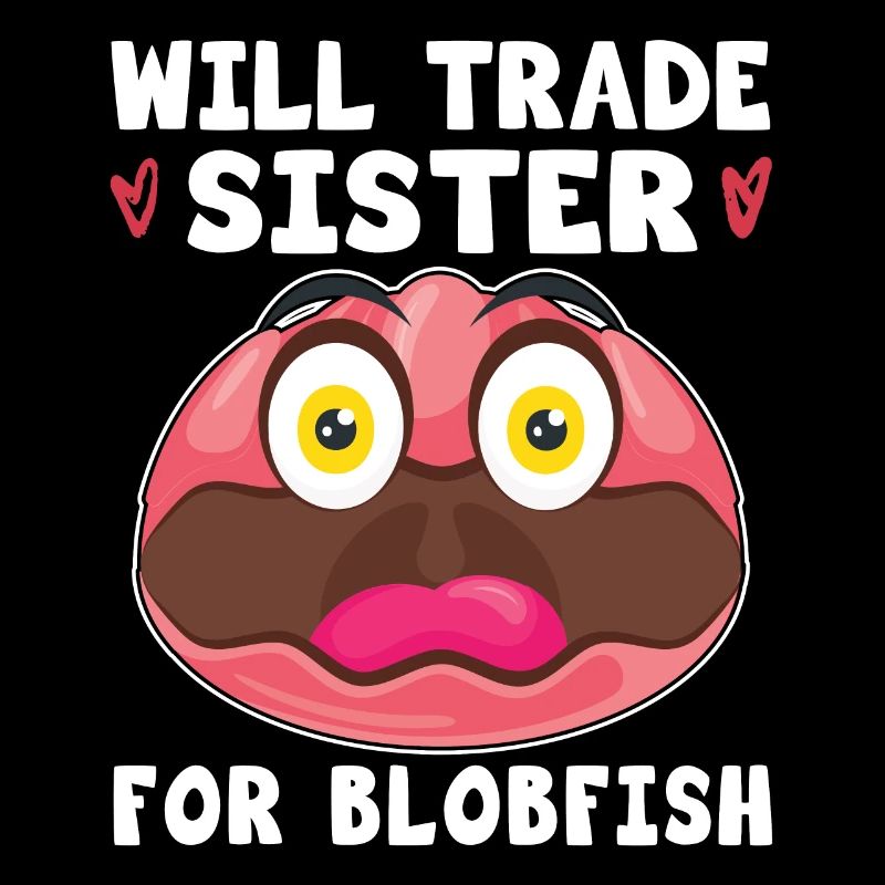 Costume de Blobfish - Visage de poisson Blob laid -