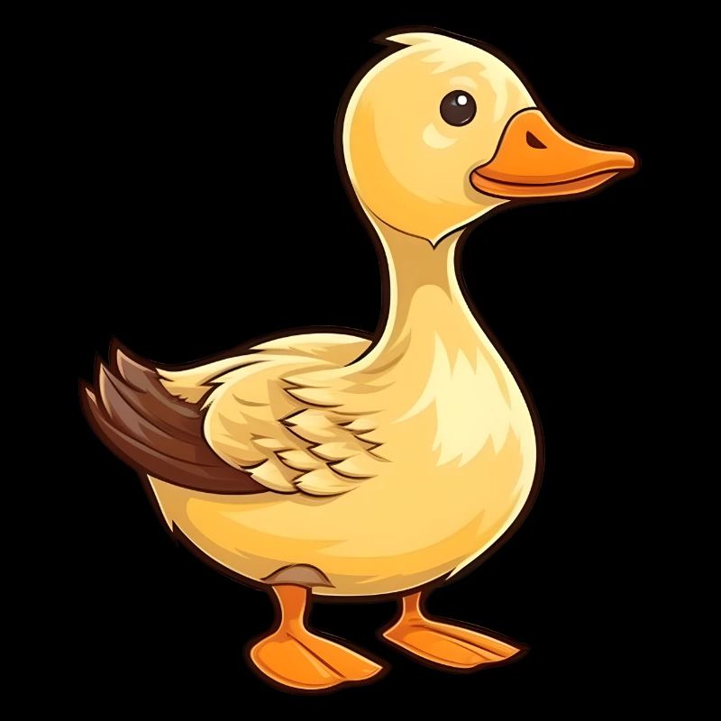Petit canard dans le style comique