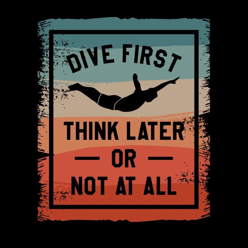 Erst tauchen, später denken oder gar nicht Klippenspringen